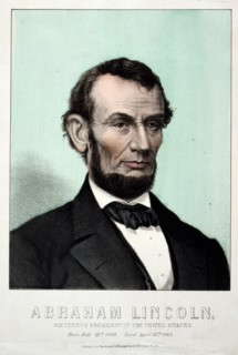President Abraham Lincoln 1865.