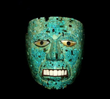 Turquoise Mosaic Mask 1400 A.D. Mixtec-Aztec