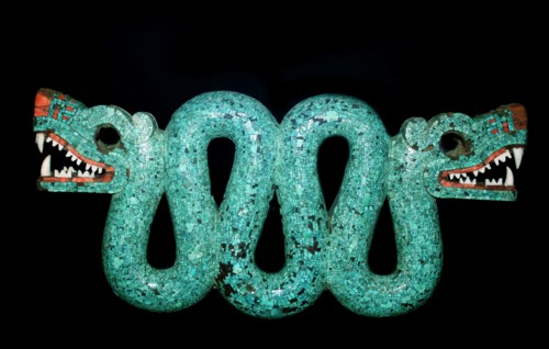 Mosaic of a double-headed
