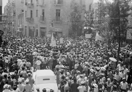 Jewish protest demonstrations against Palestine White Paper, May 18, 1939.