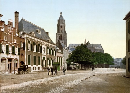 The great market in Arnhem, 1890-1900