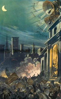 Satire about the New Years' Eve, 1910