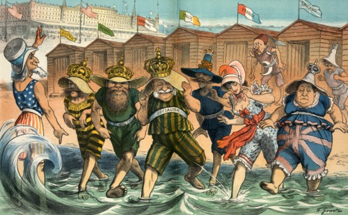 Coney Island and the crowned heads by Friedrich Gratz, 1913