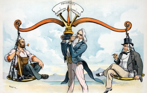Caricature about the USA, 1901