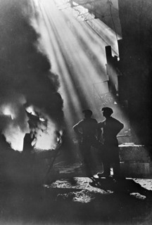 Pouring molten steel into pigs in the USSR