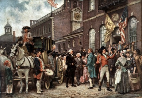 George Washington's inauguration at Philadelphia. 1793.