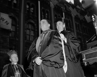 J. Edgar Hoover receiving honorary law degree, 1939