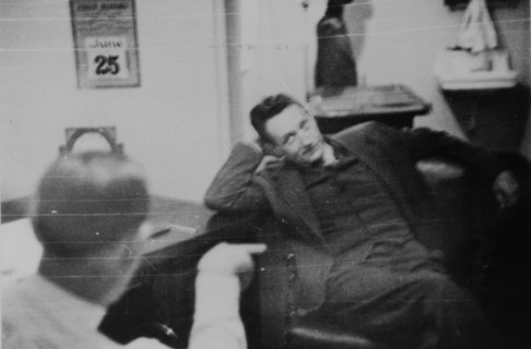 Frederick Duquesne in office of Harry Sawyer, 1941