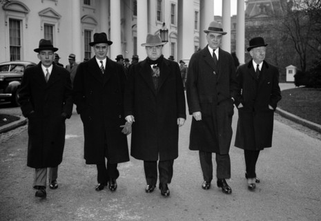 Capital and Labour leaders at White House, 1940