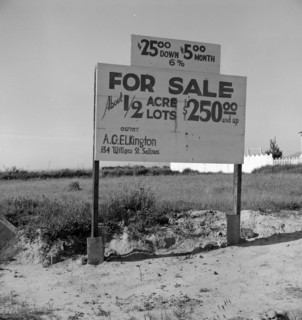 Housing for lettuce workers on edge of town; Salinas, California 19380101