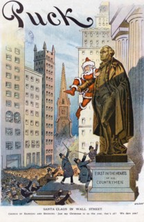 Santa Claus in Wall Street by Samuel Ehrhart, 1913