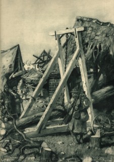 Bomb damage in Margny-aux-Cerises, 1917