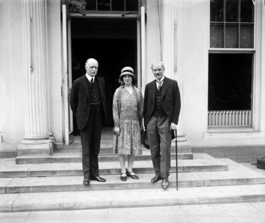 Photograph of former British Prime Minister, Ramsay MacDonald, with President Calvin Coolidge