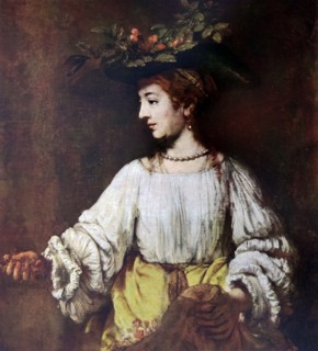 Rembrandt Harmenszoon van Rijn's painting titled 'Flora'