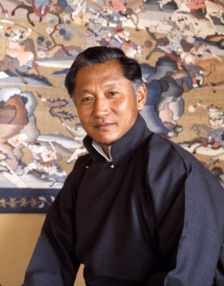 Colour photograph of Palden Thondup Namgyal, King of Sikkim