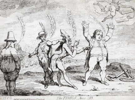 Satirical etching by James Gillray