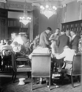 Photograph of a World War One draft lottery, USA