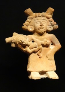 Stone figurines of Cihuacoatl, Aztec Goddess of fertility, from Mexico