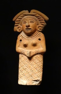 Stone figurines of Cihuacoatl, Aztec Goddess of fertility, from Mexico