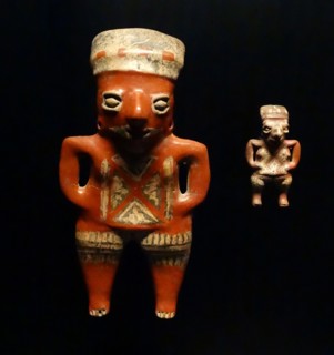 Ceramic female statuettes from the Mexican state of Guanajuato
