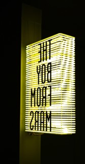 Boy from Mars' neon sign by Philippe Parreno