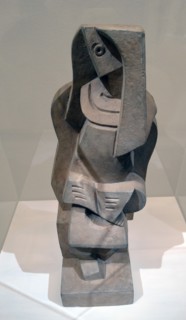 Sculpture titled 'Personnage assis lisant' by Jacques Lipchitz