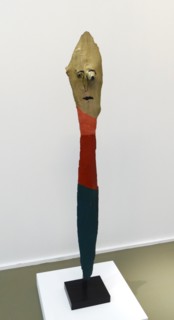 Painted wooden totem by Gaston Chaissac