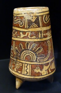 Zapotec terracotta vase from Oaxaca, Mexico. 250-600 AD