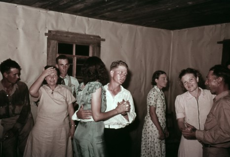 Scene at square dance, Oklahoma, USA.