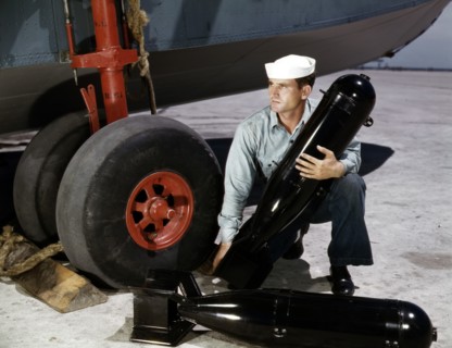 J.D. Estes at the Naval Air Base, Corpus Christi, Texas.