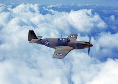 North American's P-51 Mustang Fighter is in service with Britain's Royal Air Force.
