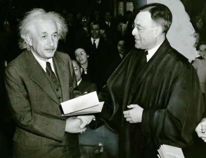 America gains a famous citizen. (Albert Einstein)