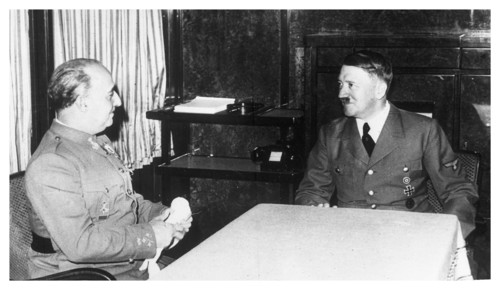 Francisco Franco the Spanish leader, met with German leader, Adolf Hitler