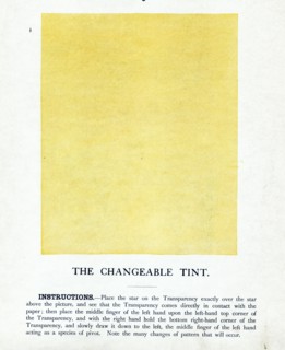A colour filter used in early cinema projectors, 1898, by Henri Toulouse Lautrec