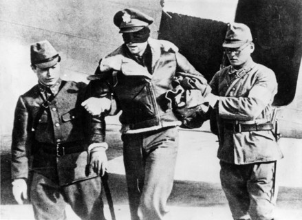 World war two: Captured and blindfolded US Air force pilot