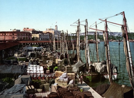 Photochrom print of Muelle San Francisco, Havana, Cuba