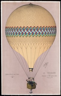 Colour lithograph titled 'Le Tricolore'