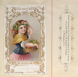 Highly coloured educational 'Reward Cards' for children