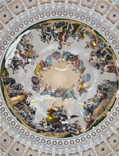 Photolithograph of the Apotheosis of Washington, in the dome of U.S. Capitol