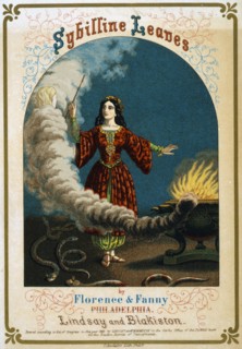 Patent medicine label for Sybilline leaves by Florence & Fanny