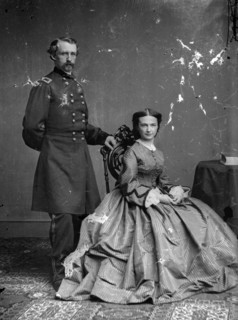 Photographic print of Elizabeth Custer and husband George Armstrong Custer