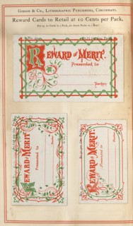 Highly coloured educational 'Reward Cards' for children