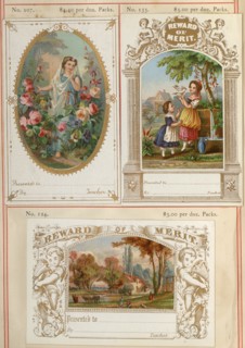 Highly coloured educational 'Reward Cards' for children