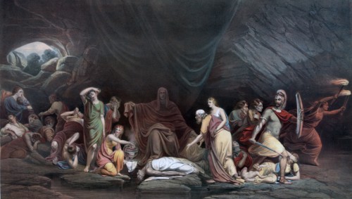The Court of Death - from The original painting by Rembrandt Peale.