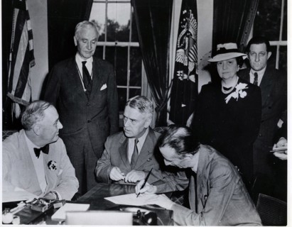 The signing of the Declaration of Philadelphia