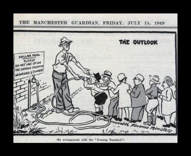 The Bretton Woods Conference pegged the US Dollar to the British Pound at a favourable rate.