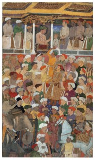 Jahangir's Darbar, from the Jahangir-nama.