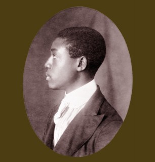African American man, head-and-shoulders portrait, left profile. Types of American Negroes, compiled and prepared by W.E.B. Du Bois.