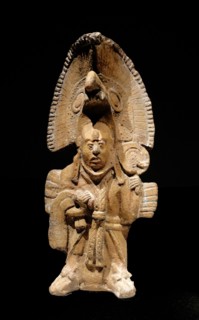Mayan ceramic figurine of a Lord, 600-900 AD Mexican