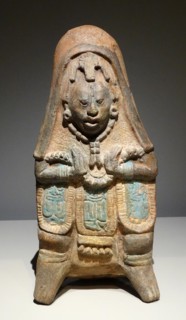 Mayan ceramic female figurine, Mexico 600-900 AD